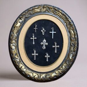 Collection of 8 Silver Cross Pendants